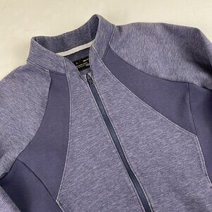 Under Armour Cold Gear Full Zip Sweatshirt Men’s S Fitted Blue Cotton Poly